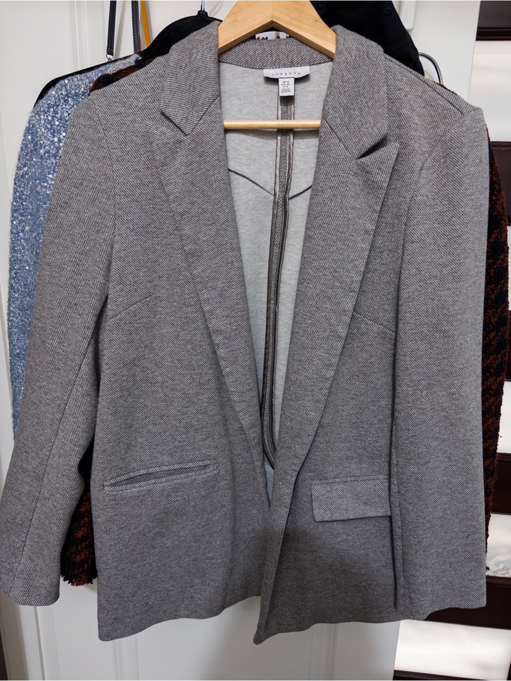 Topshop Gray Tailored Women’s Blazer